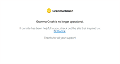 Desktop Screenshot of grammarcrush.com